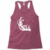 deer antler with buck forest Racerback Tank