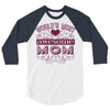 world's most awesome mom 3/4 Sleeve Shirt