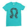 greedy caterpillar Ladies Fitted T-Shirt