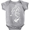undefeated stencil football Baby Onesie