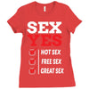 Sex Yes Please Ladies Fitted T-Shirt