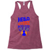 grover hello Racerback Tank