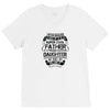 Super Cool Father Of A Freaking Awesome Daughter V-Neck Tee