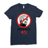 Impeach 45 Stop Trump Ladies Fitted T-Shirt