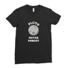 pluto Never Forget Ladies Fitted T-Shirt