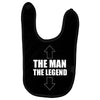 the man the legend funny Baby Bibs