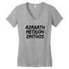 Azarath Metrion Zinthos Women's V-Neck T-Shirt