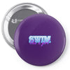 swim like a girl neon Pin-back button
