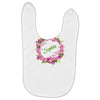 Floral Baby Name Baby Bibs