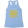 best cycling dad galaxy cycling Racerback Tank