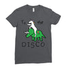 To The Disco (Unicorn Riding Triceratops) Ladies Fitted T-Shirt