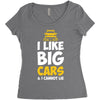 i like big monster cars Women's Triblend Scoop T-shirt