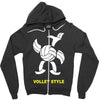 volleyball style sport funny gift present outdoor Zipper Hoodie