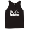 the rodfather   mens funny fishing Tank Top