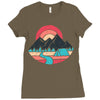camp river Ladies Fitted T-Shirt