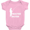 aster baiter mens rude fishing Baby Onesie