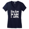 hip hop is how i live Women's V-Neck T-Shirt