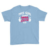 this girl loves drag racing Youth Tee