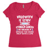 halloween is scary but stomach cancer is deadly spread the word lep sa Women's Triblend Scoop T-shirt