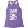 ow divers do it deeper Racerback Tank