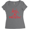 toxic biohazard Women's Triblend Scoop T-shirt