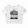 Queens Are Born In April Crop Top