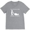 fat people are harder to kidnap funny V-Neck Tee