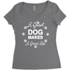 a good dog makes a great life Women's Triblend Scoop T-shirt