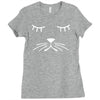 whiskers cat dog cute puppy animal baseball jersey Ladies Fitted T-Shirt