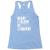 eat sleep spurs Racerback Tank
