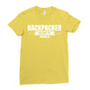 Backpacker Explore The World Ladies Fitted T-Shirt