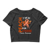 I Wear Peach For Uterine Cancer Awareness Crop Top