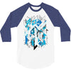 blue vectorfunk 3/4 Sleeve Shirt