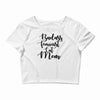 badass feminist cat mom Crop Top