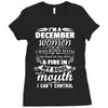 I Am A December Women Ladies Fitted T-Shirt