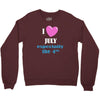 i love july especially the 4th Crewneck Sweatshirt