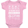 Born In December Baby Onesie