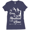 Going To The Mountains Is Going Home Ladies Fitted T-Shirt