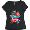 paw patrol birthday boy mom Women's Triblend Scoop T-shirt