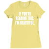 i'm beautiful Ladies Fitted T-Shirt
