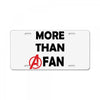 avengers more than a fan License Plate