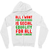 all i want for christmas Zipper Hoodie