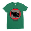 hand shake Ladies Fitted T-Shirt