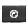 i ching ying and yang Accessory Pouches