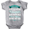 i don't have stepdaughter funny gift for stepdad. Baby Bodysuit