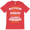 Super Cool Grandson Of A Freaking Awesome Grandpa T-Shirt