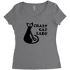 crazy cat lady Women's Triblend Scoop T-shirt