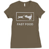 fast food funny Ladies Fitted T-Shirt