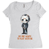 no one wants to play with me Women's Triblend Scoop T-shirt