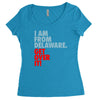delaware state trending Women's Triblend Scoop T-shirt
